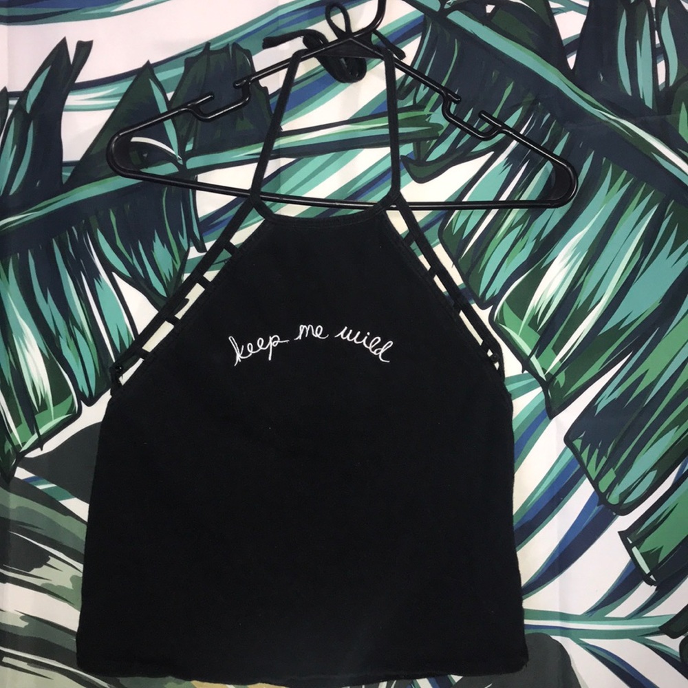 Kendall and Kylie halter top